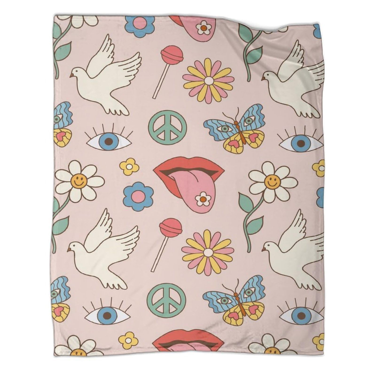 Couverture de voyage Dove en grand format 200x230 cm pour lit