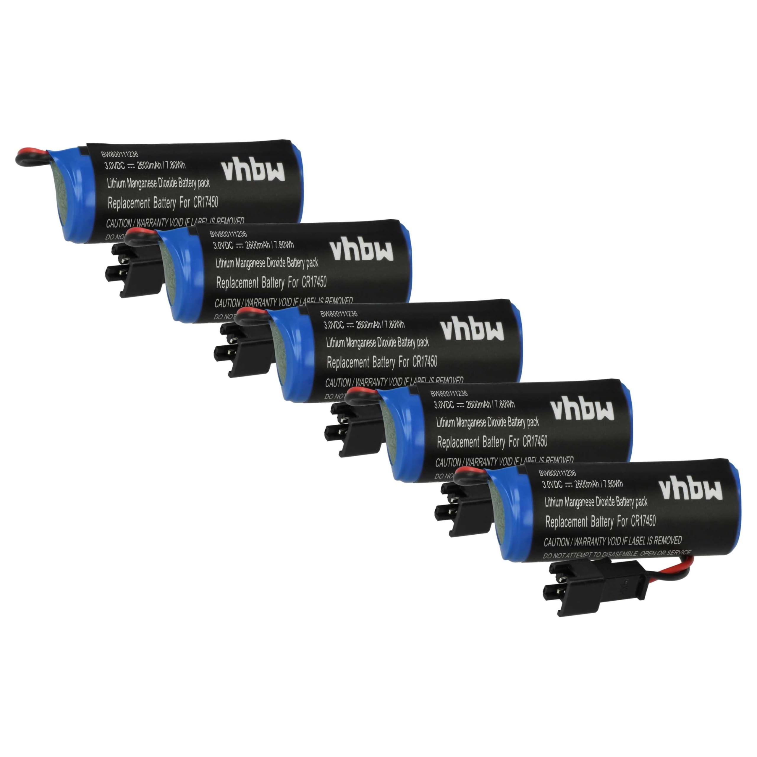 vhbw 5X Batterie Remplacement pour Sanyo CR8.L