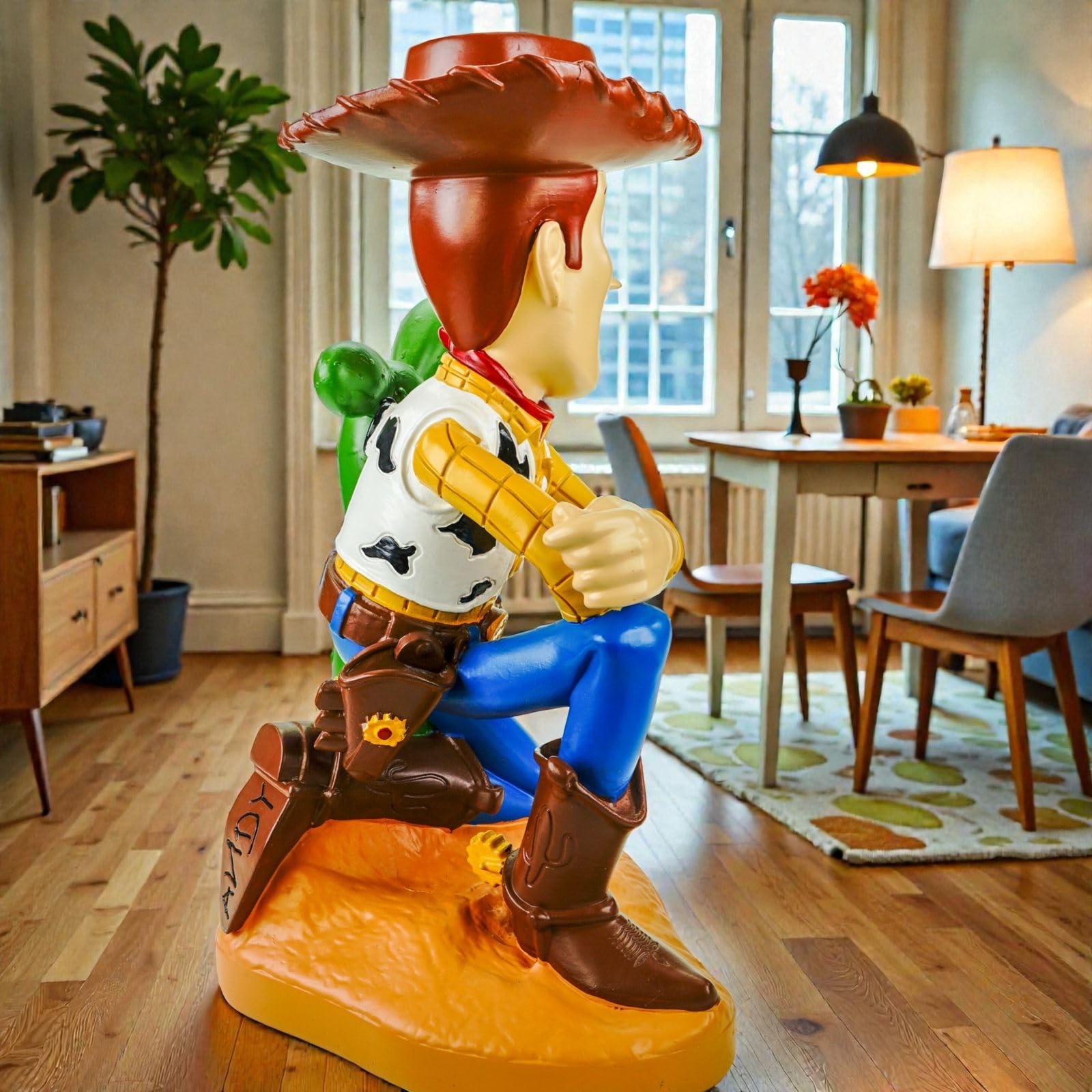 Statuetta da giardino Woody Toy Story con licenza ufficiale Disney 41 cm Polyres | Grande personaggio da collezione per giardino, terrazza e balcone | Decorazione Pixar ricca di