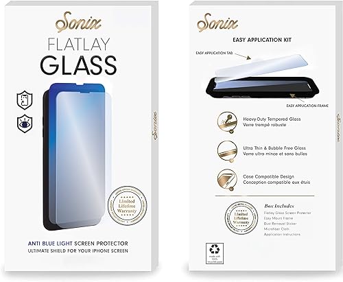 Sonix para iPhone 14 Pro Max  Protector de pantalla anti luz azul vidrio templado