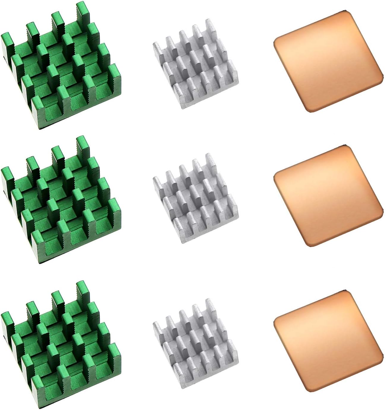 SING F LTD 3 Sets of Aluminum & Copper Heat Sink Adhesive