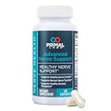 Primal Labs Advanced Nerve Support - Nerve Wellness Supplement with Benfotiamine, B6, B12, Alpha Lipoic Acid, Acetyl-L-Carnitine - Nerve Wellness, Feet, Legs, Sensory Function, Comfort - 60 ct.