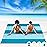 BYDOLL Beach Blanket 78\'\'X81\'\' Waterproof Sandproof Suits1-4 Adults Oversized Lightweight Large Blanket Picnic Mat for Beach Sand Free Travel Camping Hiking Picnic