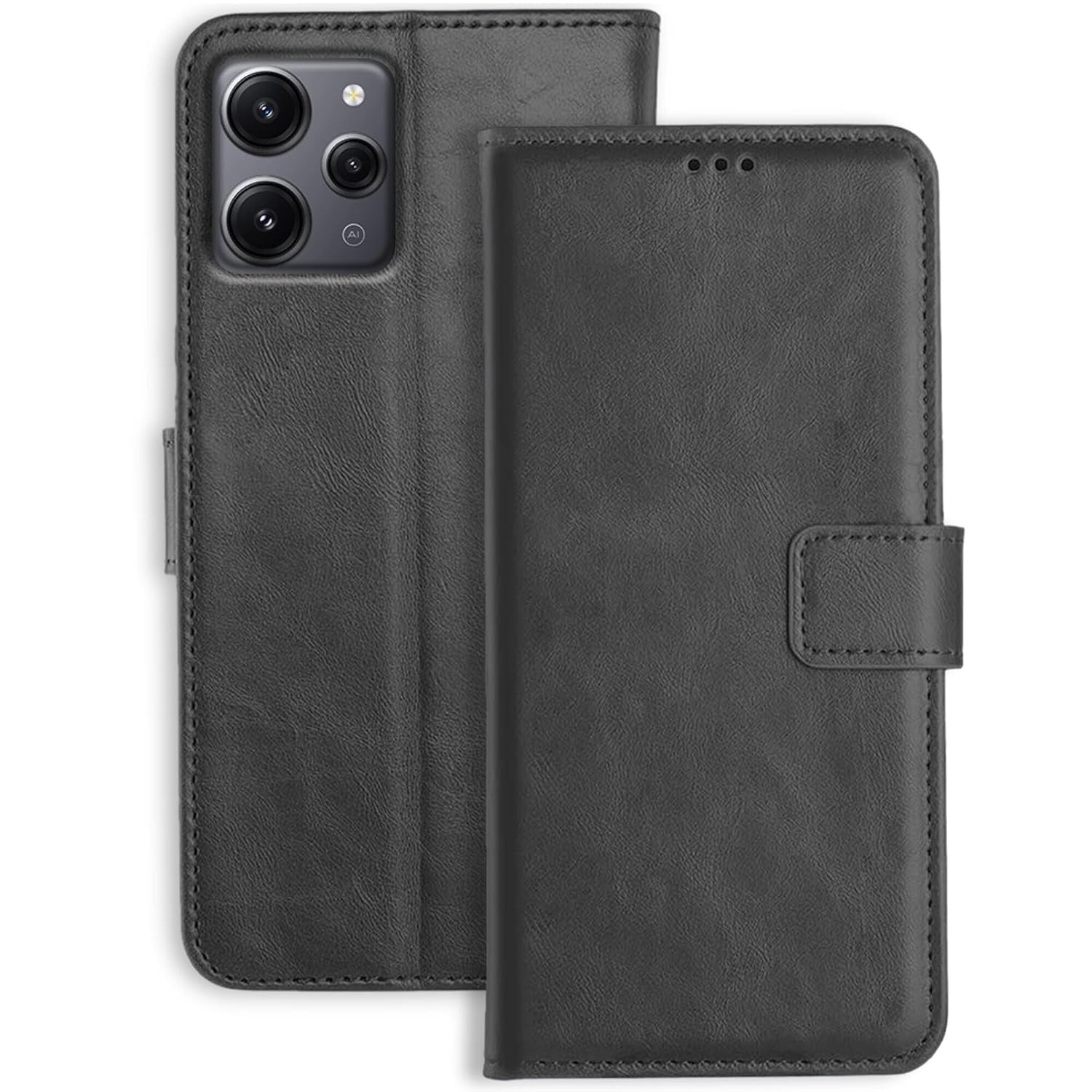 TOUCCH Flip case for Mi Redmi 12 5G / Poco M6 Pro 5G| Leather Finish Cover & Flexible Stand Design | Card and Money Pocket | Black (B0D81Y9JFY) Amazon Price History, Amazon Price Tracker