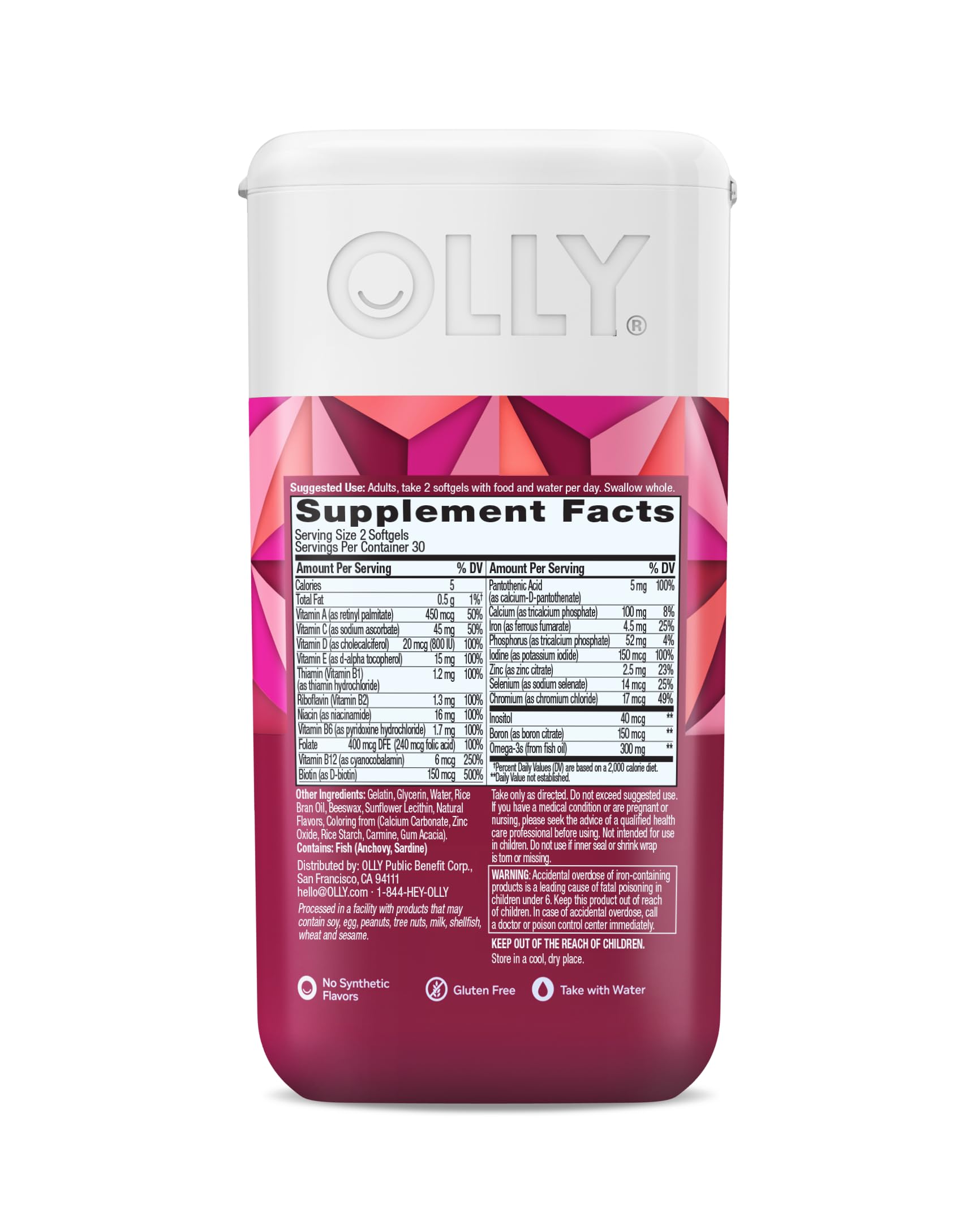 OLLY Ultra Strength Women's Multivitamin Softgels, Omega-3s - 60 Count — Amazon image 6