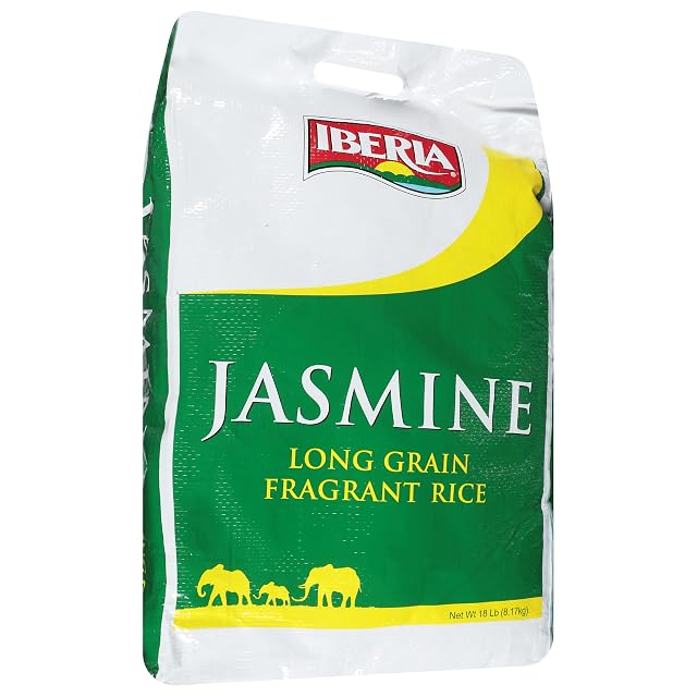 Iberia Jasmine Long Grain Fragrant Rice 18 Pound