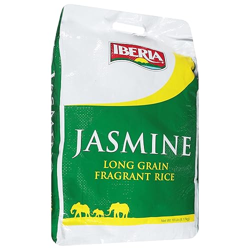 Iberia Jasmine Long Grain Fragrant Rice, 18 Pound - 18 Pound (Pack of 1)