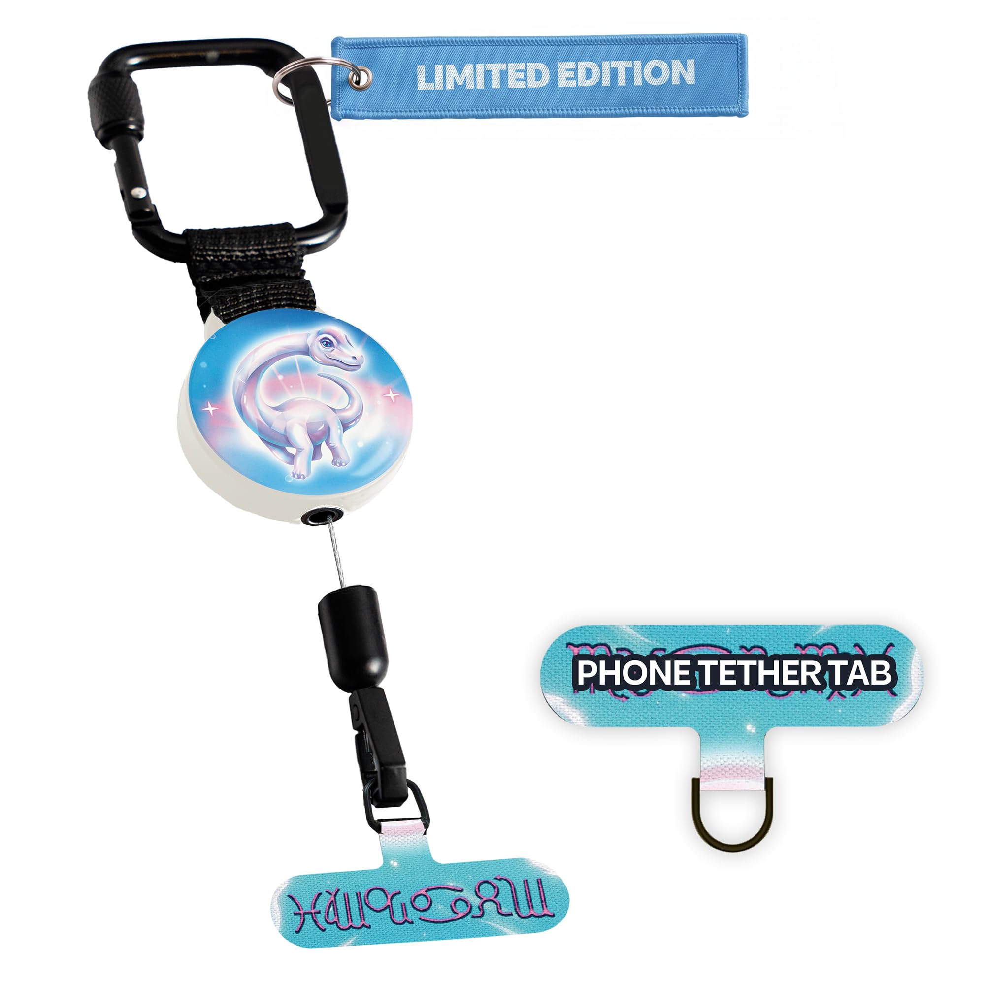 ClutchLoop Retractable Anti-Theft Phone Tether Lanyard Locking Carabiner