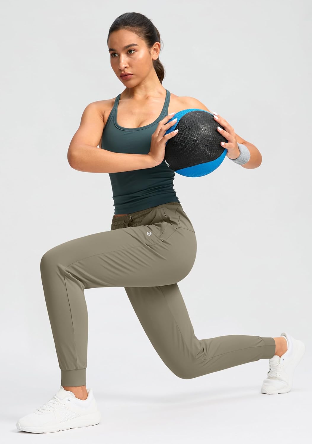 G Gradual Women's Joggers Pants with Zipper Pockets Tapered Running Sweatpants for Women Lounge, Jogging - Image 6