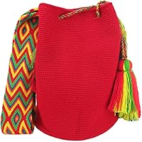 Vista 3 de WAYUU bags plain color Colombian handmade crossbody mochila colorful strap ship from Colombia