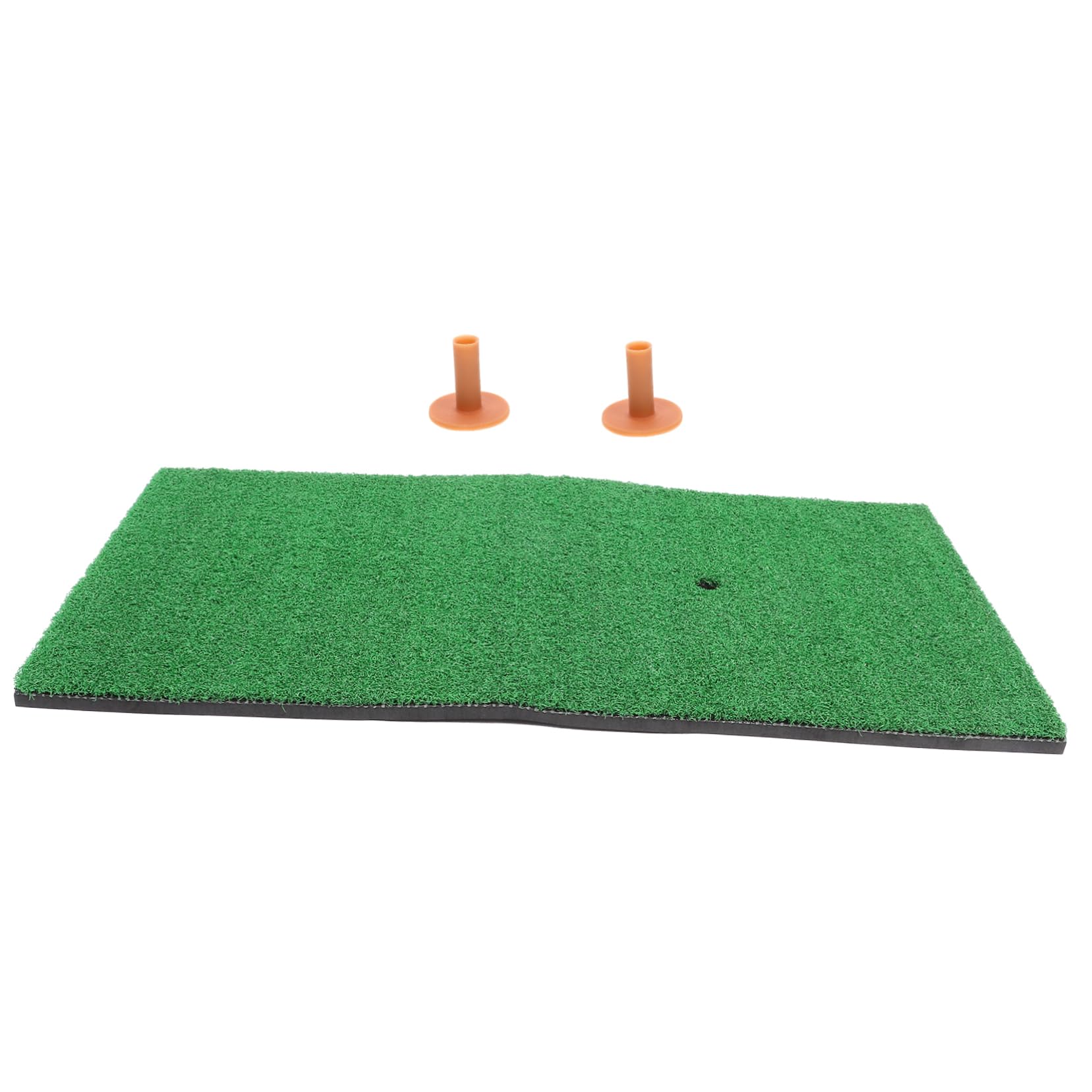 Toddmomy 1 Set Portable Golf Practice Mat Turf Mat with Tee Realistic Grass Surface for Drives Shots and Game Training Durable Material