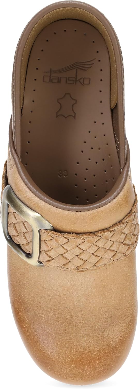 Dansko Pro Braided Clogs for Women – Stylish Slip-On Shoes with Braided Detail, All-Day Comfort, Arch Support & Leather Upper – Chic & Functional Footwear for Work or Weekend