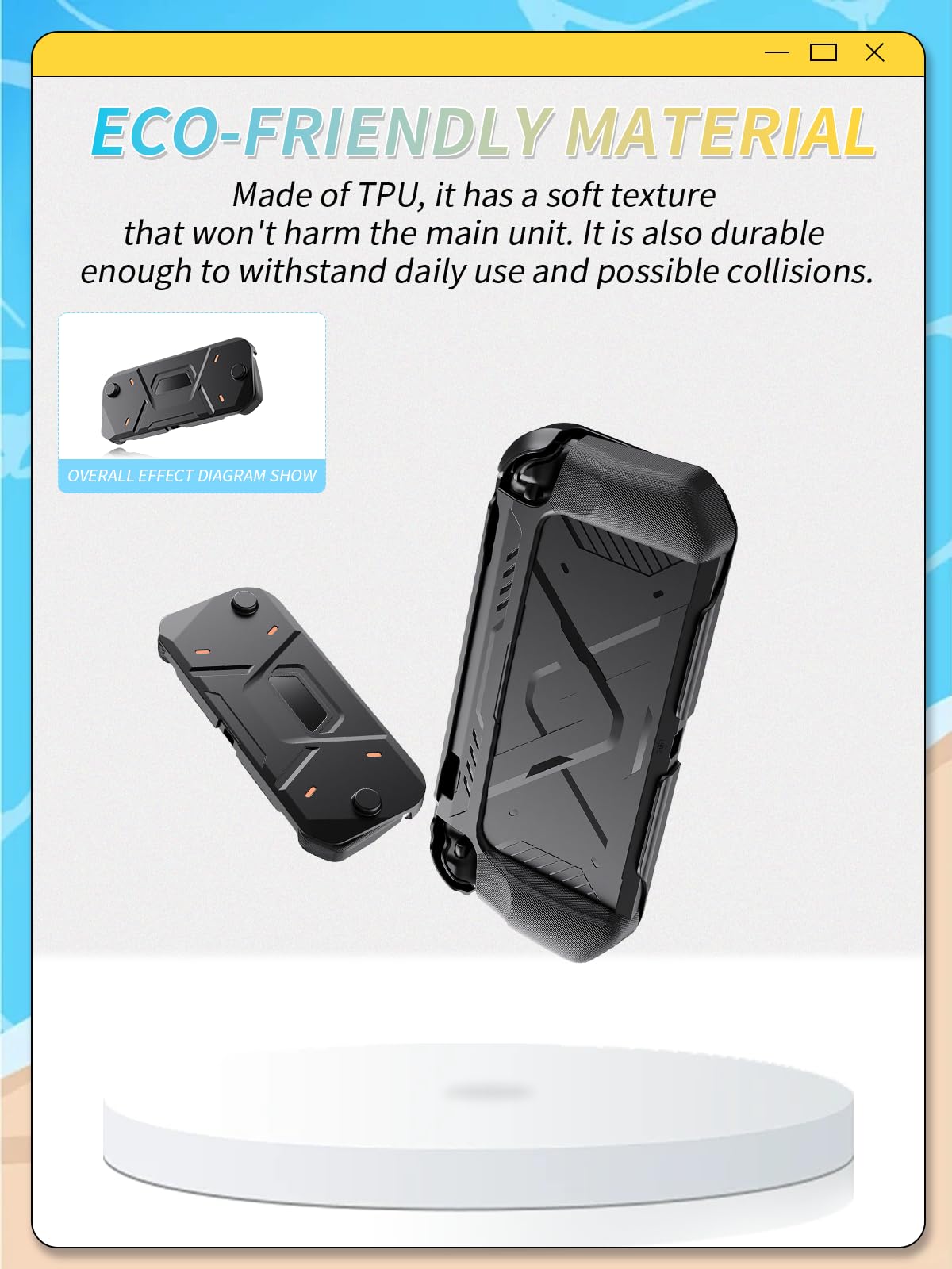 Cover per Nintendo Switch 2, custodia morbida in TPU e guscio rigido in PC per Switch2 con stile Mecha, protezione completa e design integrato, colore nero