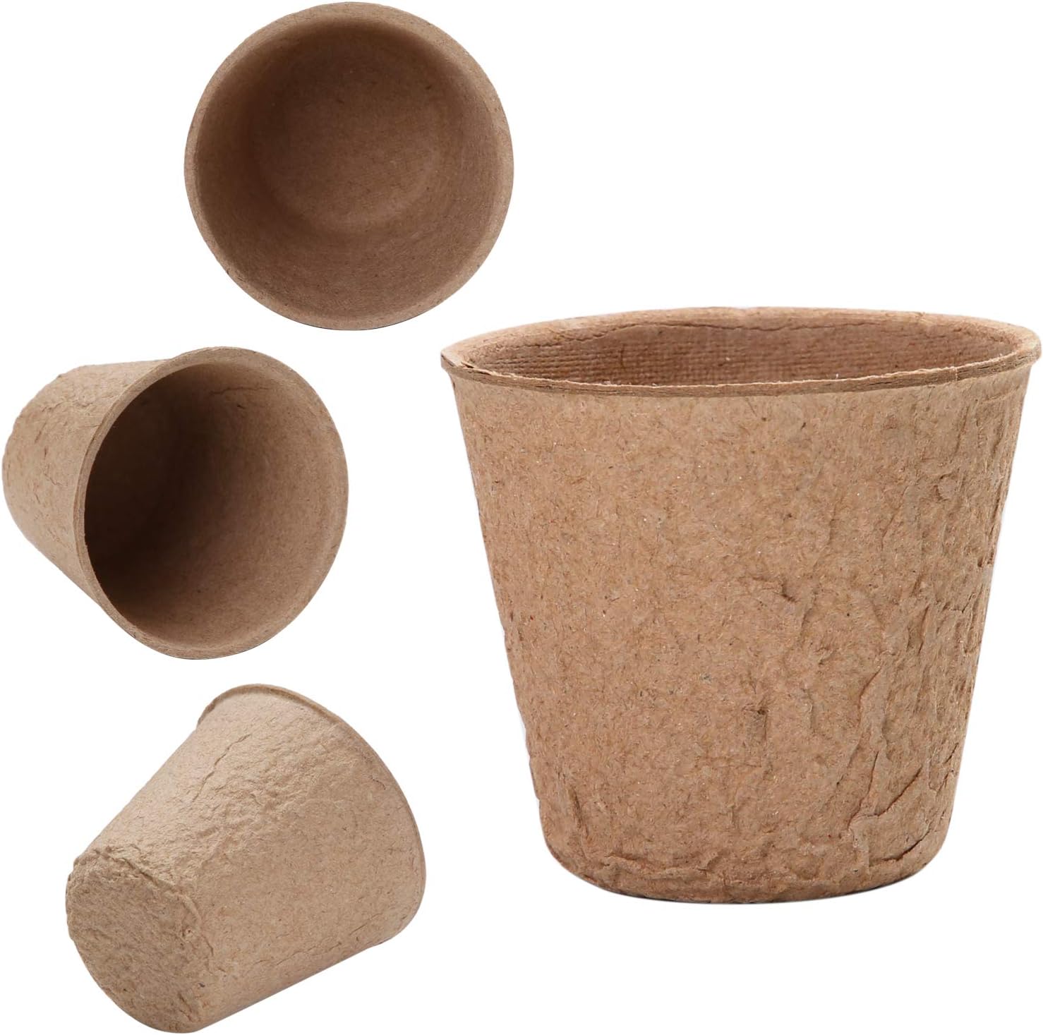 URATOT Peat Pots Seed Starter Eco-Friendly Enhance Aeration with Plant Tags for Home Plant Starters