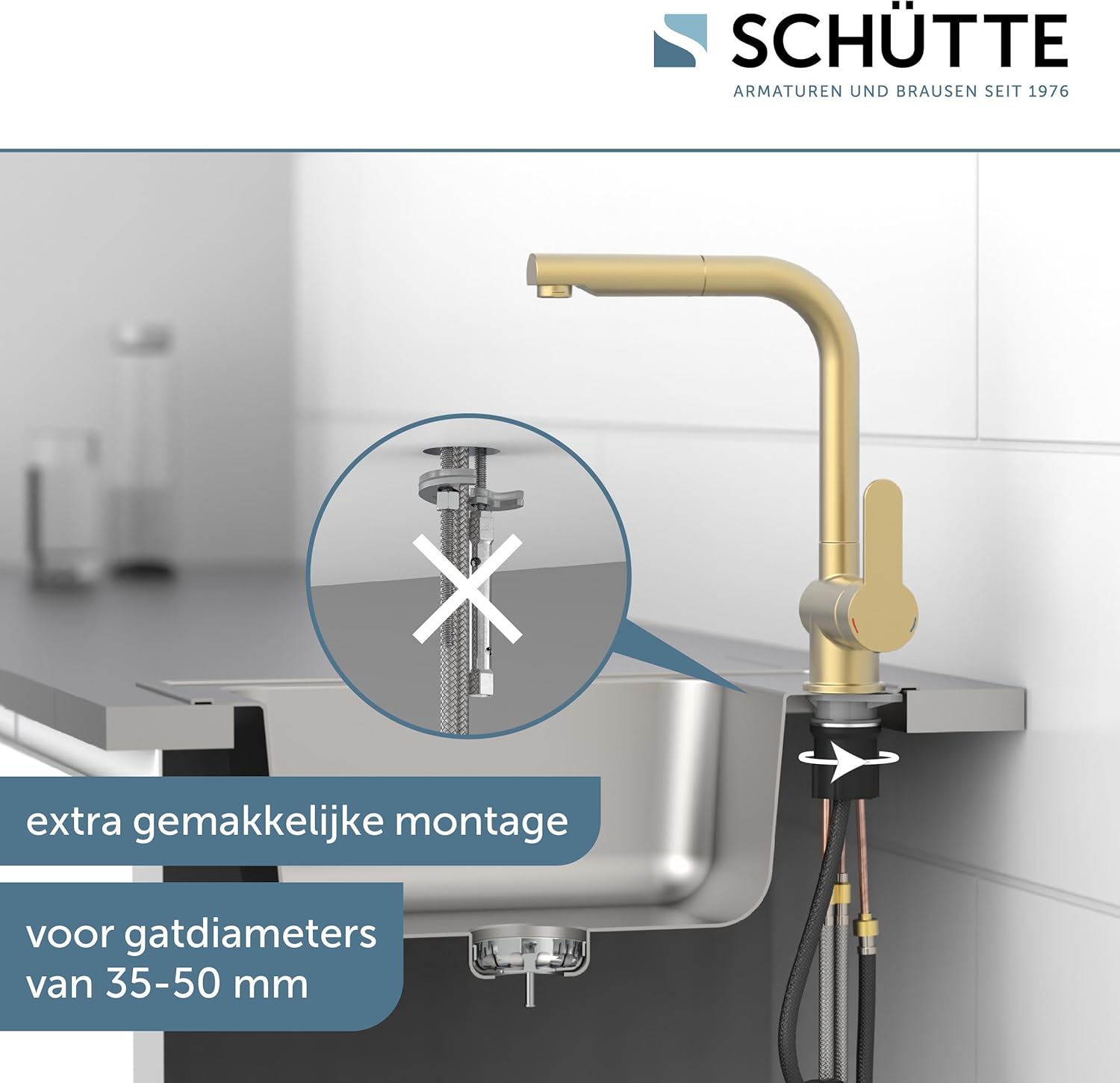 Faucet installation diagram