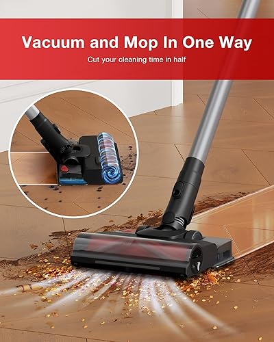 Miniatura 8 de Yeedi C12 Combo - Aspiradora inalámbrica de mano y robot & limpieza con mopa, combo de limpieza todo en uno, con autovaciado automático dual