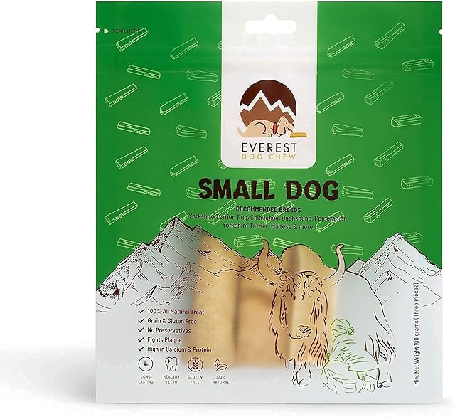 Everest Dog Chew 3 Piece Yak Chew for Dogs (Small Dogs), 100 grams yak milk dog chew, Original Authentic Himalayan Yak Chew