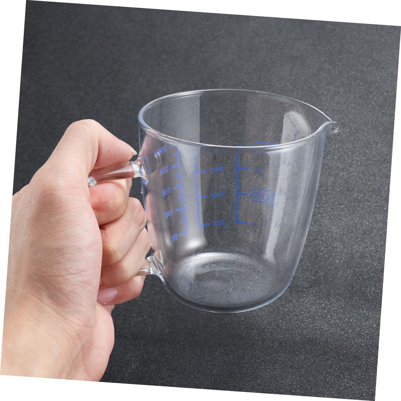 DOITOOL 2pcs High Borosilicate Glass Measuring Cups with Clear Scale for Liquid Oil Baking Measurement Kitchen Mixing Tools
