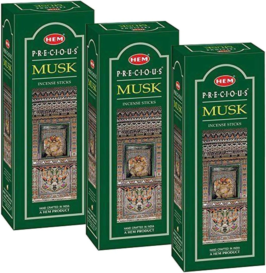 Precious Musk Incense, 3 Boxes - (360 Sticks per order)