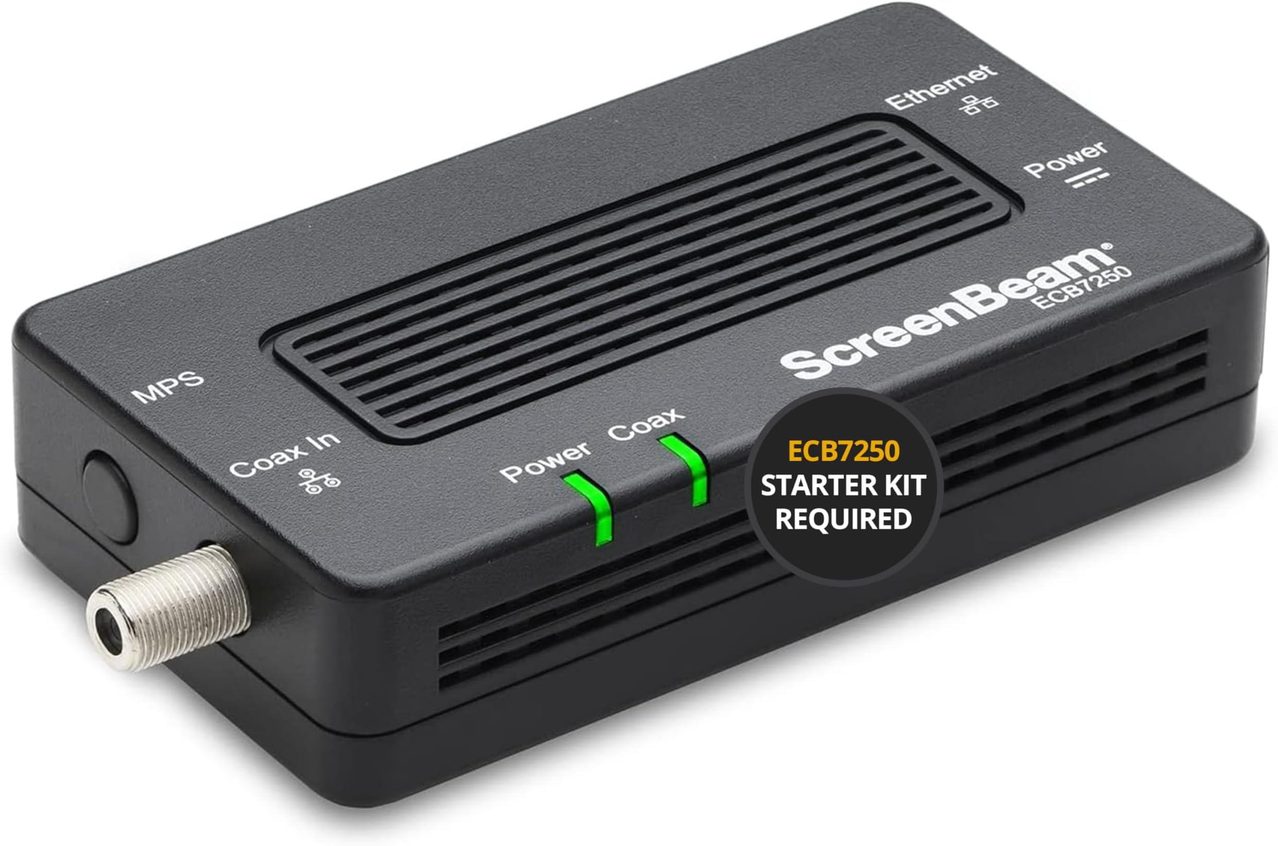 ScreenBeam Bonded MoCA 2.5 Network Adapter for Highest Speed Internet, Ethernet Over Coax - Single Add-On Adapter for Existing MoCA Network (Model: ECB7250S02)