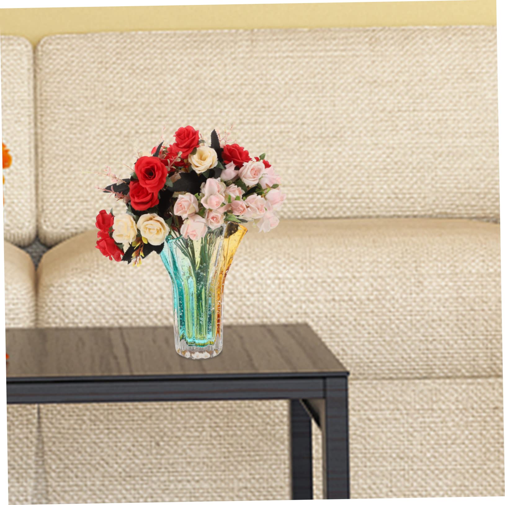 Vase Hydroponique en Verre Simple, Bouteille Créative pour Fleurs