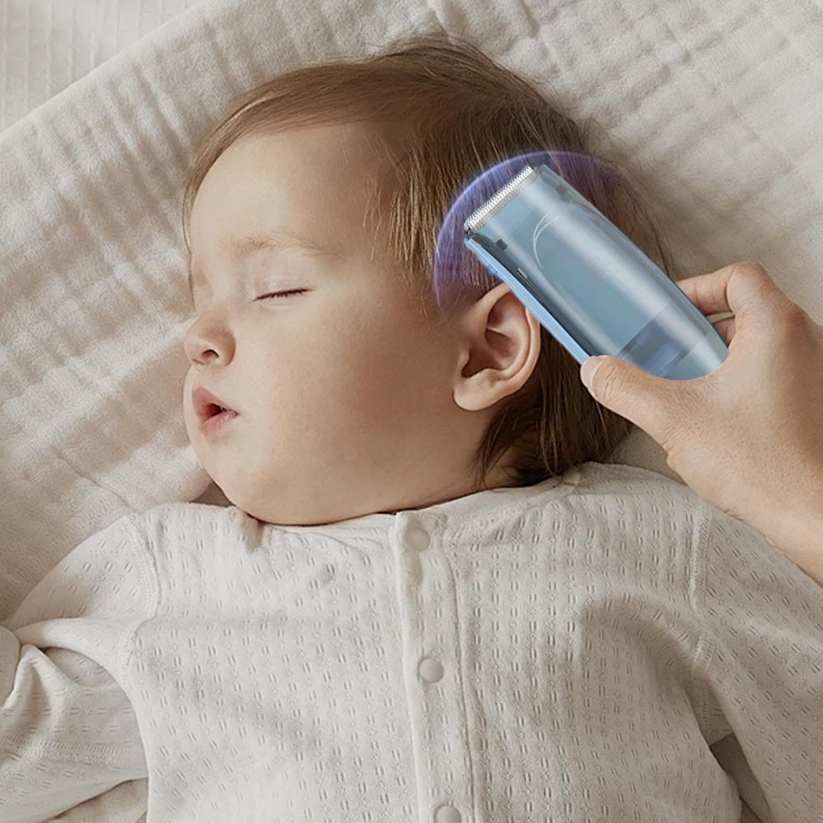 Cortadoras silenciosas para bebés, cortapelos para bebés Impermeable, potente, | Cortadora de pelo para niños Peluquería infantil para niños