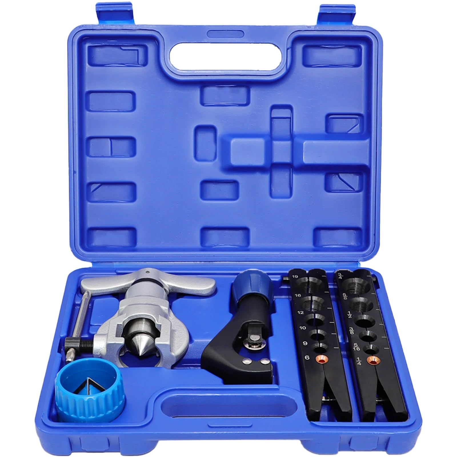 Cortador de aire acondicionado, escariador de tubos de cobre, expansor excéntrico, herramienta de abocardado de tubos CT-806AM-F (métrico/pulgada) Extractor de cubo de rueda Herramienta separadora
