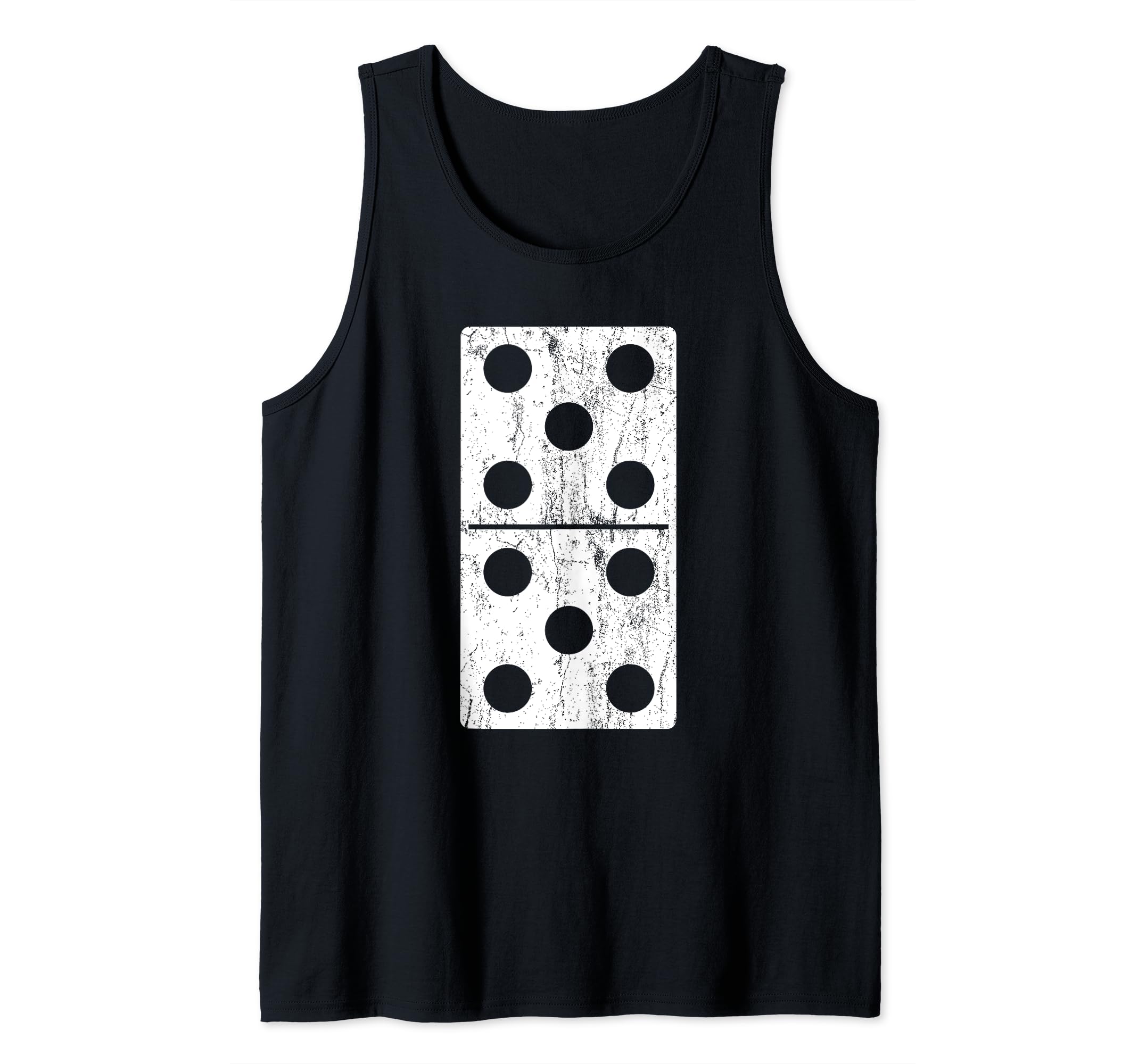 Domino Halloween Matching Group Tiles Double-Five 5-5 Funny Tank Top