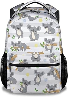 Mercuryelf Koala Backpack for Girls - 16 Inch Black Backpacks for School Travel - Cute Lightweight Bookbag for Kids