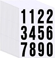 Vista 1 de Tenare 16 juegos de calcomanías de números, reflectantes para buzones, de vinilo, impermeables, para letreros de residencia, puertas, camiones