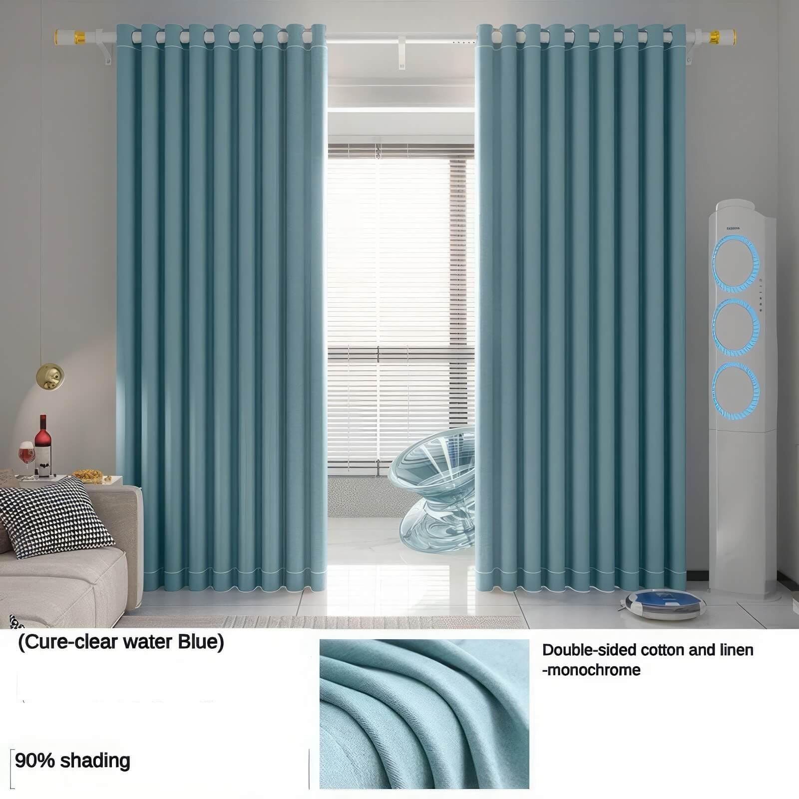 Amazon｜ツートンカラーの遮光カーテントップフルダークニングドレープ