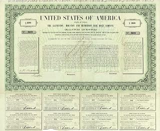 Galveston, Houston and Henderson Rail Road Co. (Uncanceled) - 1855 dated $200 Land & Railway Bond