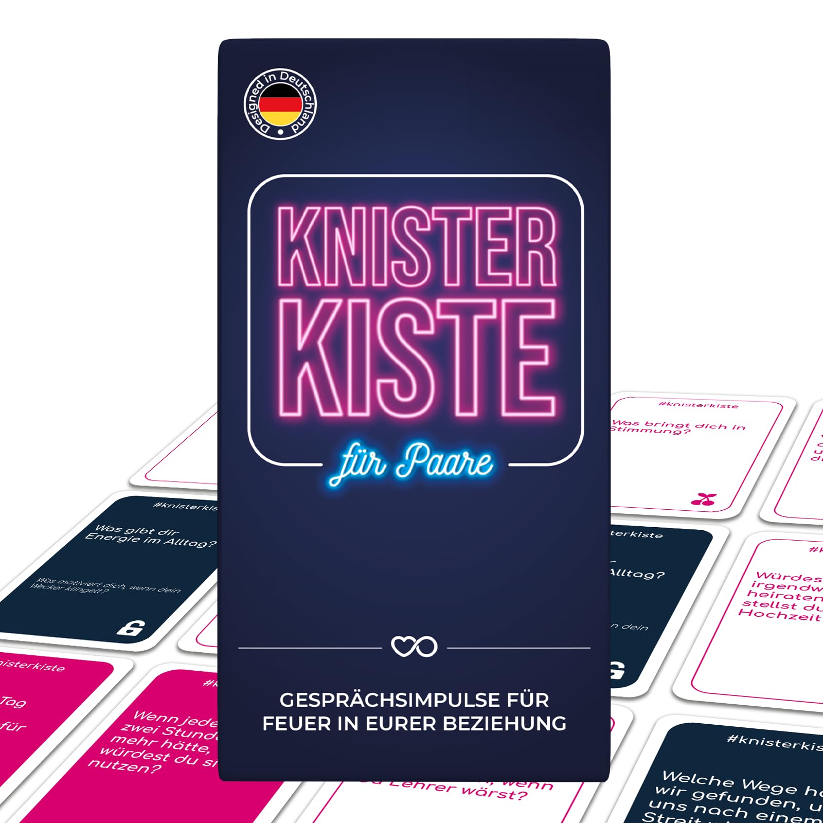 ATM Gaming KNISTERKISTE - für Paare | Spiel für Paare zu zweit | Geschenk für Frauen & Männer | Ideal zum Valentinstag, Jahrestag oder zu Weihnachten | 180 Fragen, Aktionen & Lose