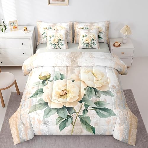 Abstract Oil Painting King 7-Piece Bedding Set Rustic Farmho