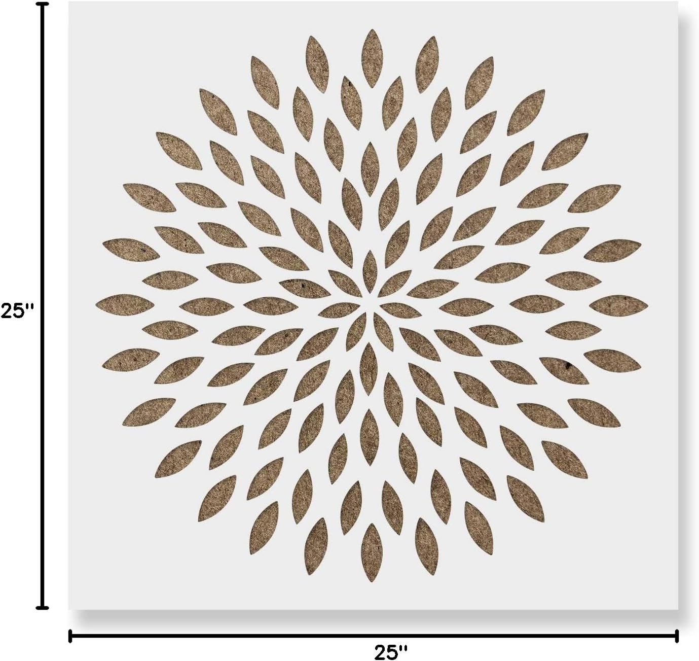 Dahlia Mandala Stencil - Large Stencils, Floor Stencil, Durable for Repeated Use in Art and Meditation Areas