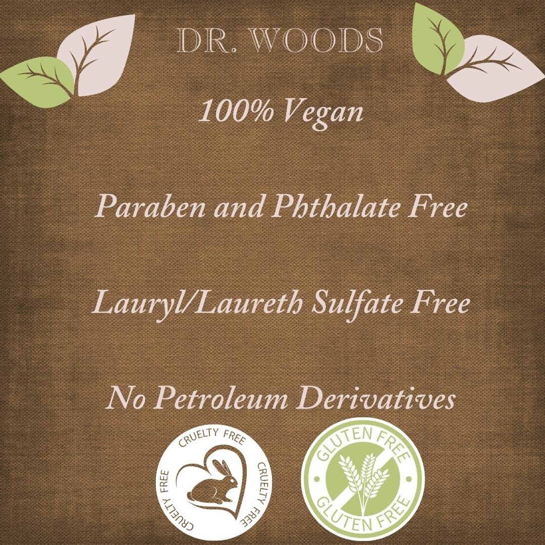 Dr. Woods Pure Almond Oil Liquid Castile Soap - Natural Cleansing for Face, Hands, and Body, for Men and Women - 32 Fl Oz, Pack of 2