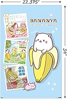 Vista 3 de Trends International Bananya - Póster de collage de pared, 34 pulgadas de largo x 22.4 pulgadas, versión sin marco