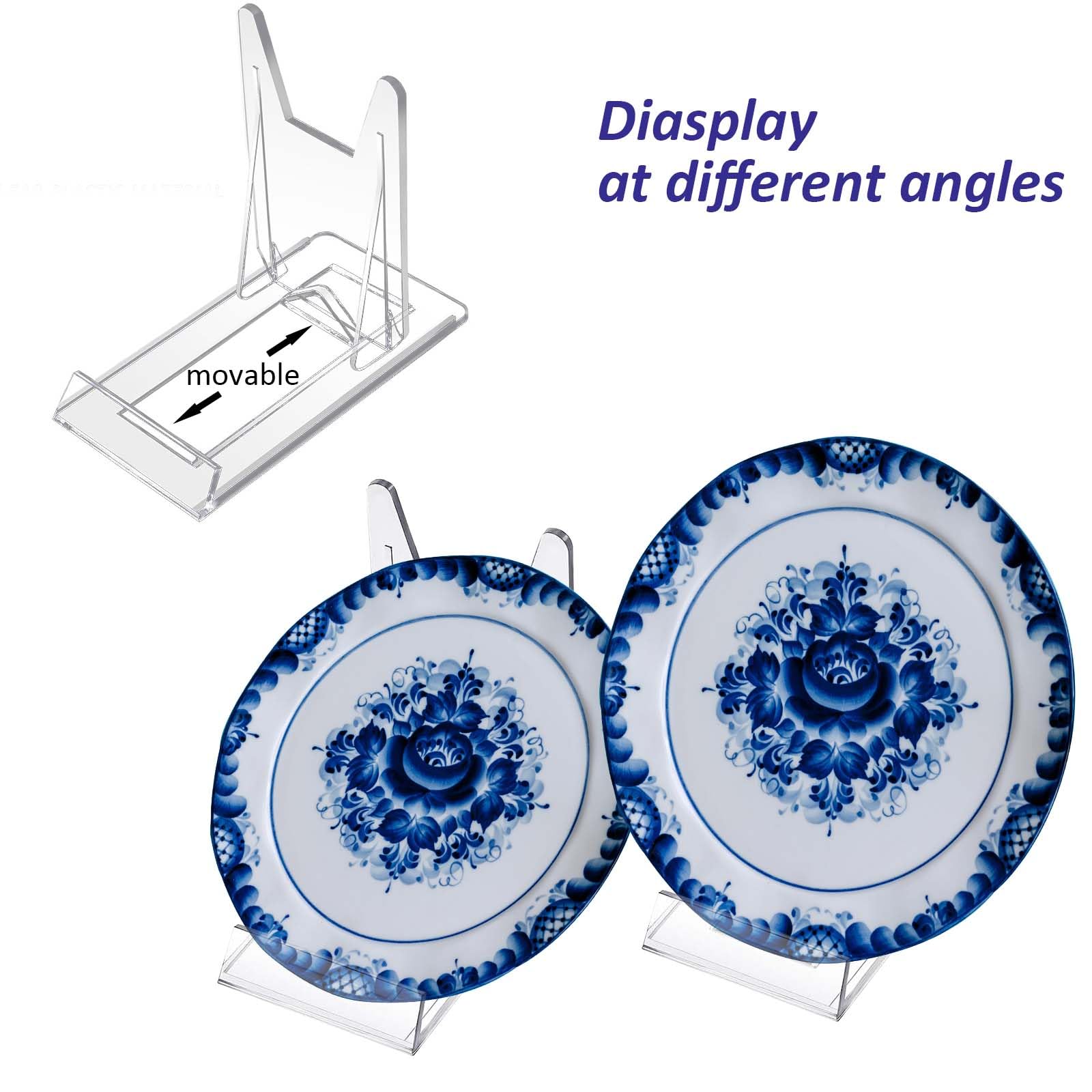 XSEXO 12 PCS Support De Présentation Réglable Transparent Supports De