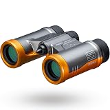 PENTAX Lornetka UD 9×21 – szara i pomarańczowa. Jasne i wyraźne pole widzenia, lekki korpus z pryzmatem dachowym, optyka w pełni wielowarstwowa, powiększenie 9x, idealne na koncerty, sport, podróże.