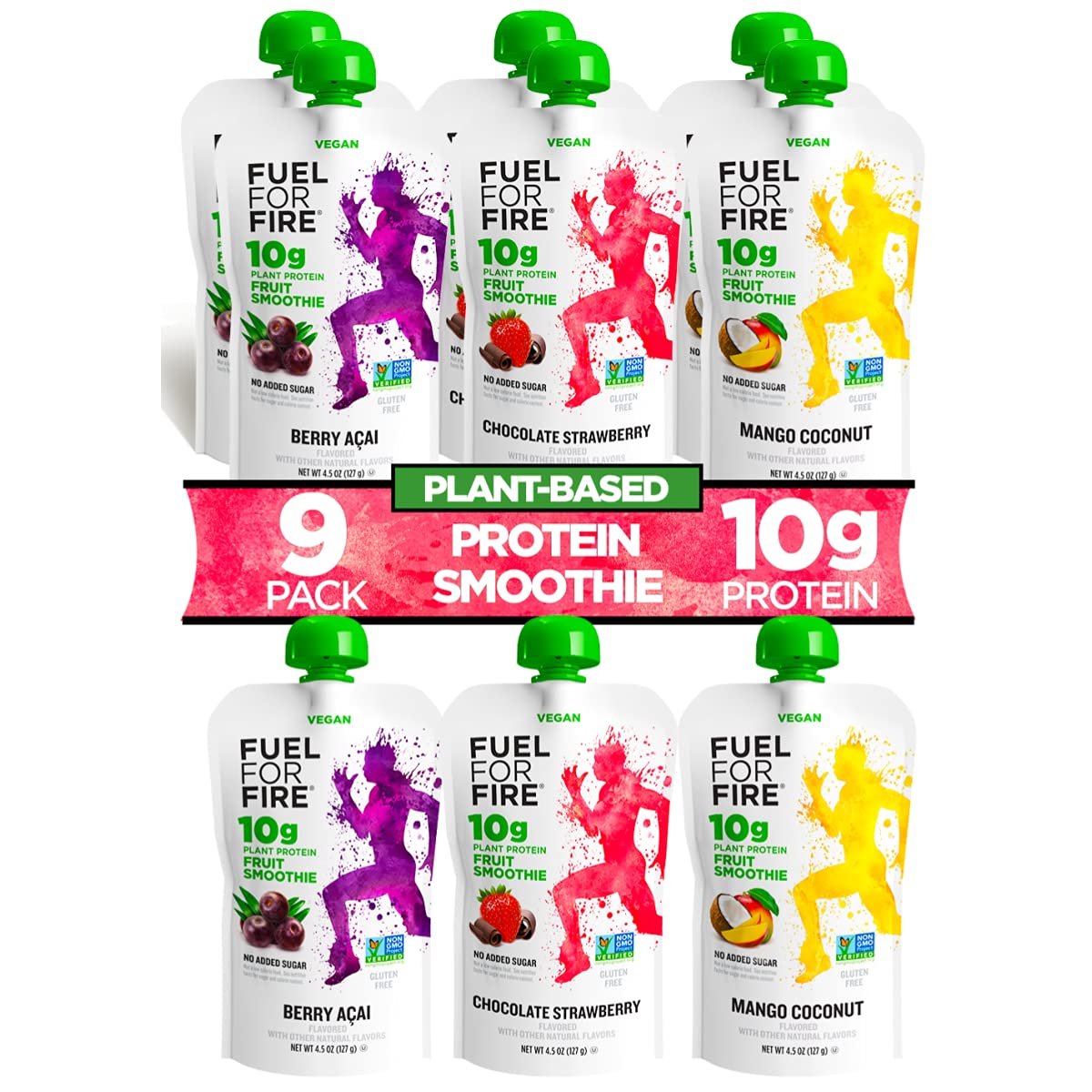 Fuel for Fire VEGAN Protein Smoothie Squeeze Pouch