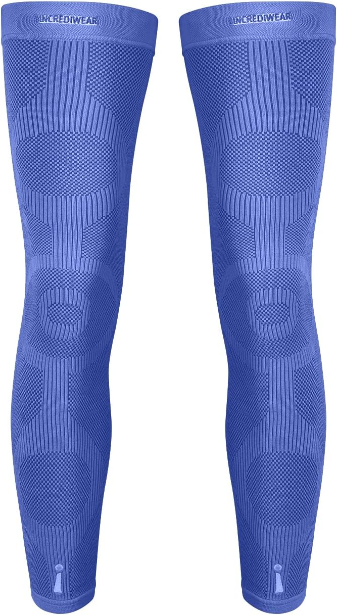 Leg Sleeve 2pk – Full Length Long Leg Sleeve for Leg Pain Relief & Leg Muscle Recovery, Helps Reduce Swelling & Inflammation, Promotes Circulation for Men & Women (Royal, Small)