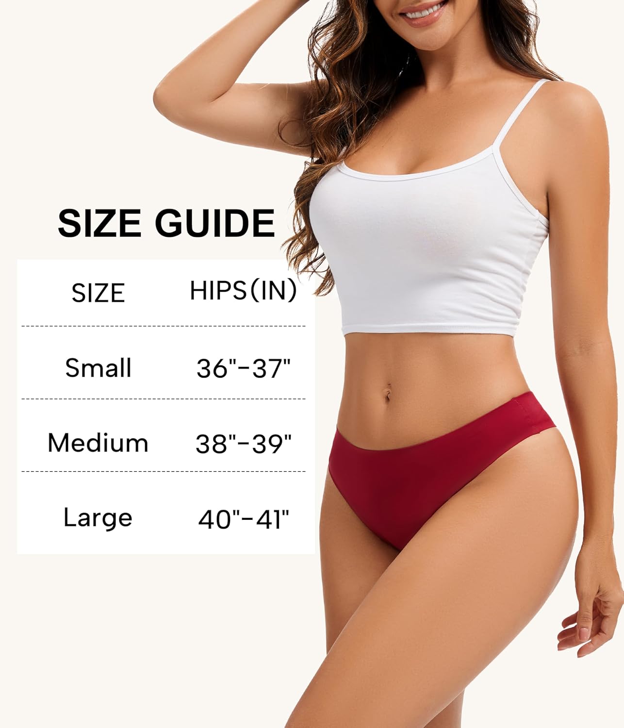 Period Thong Underwear for Women, Leakproof Reusable Washable Menstrual Seamless Bikini Panties 3 Pack - Image 6