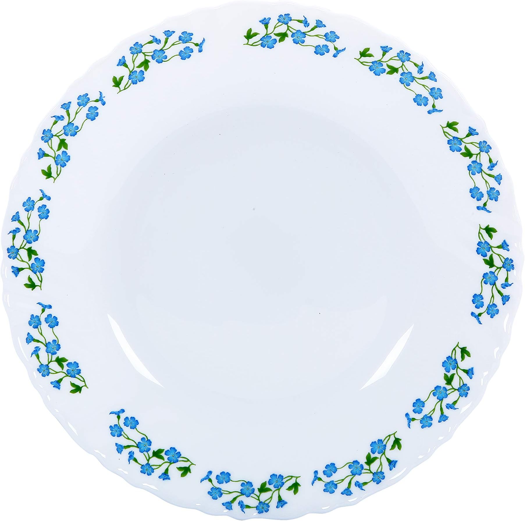 7.5 Opal Ware Dinner Plate Meal Plates Pasta Plates Plate With Playful Classic Decoration Freezer & Dishwasher Safe Ideal For Soup, Desserts, Ice Cream & More, Multi Color