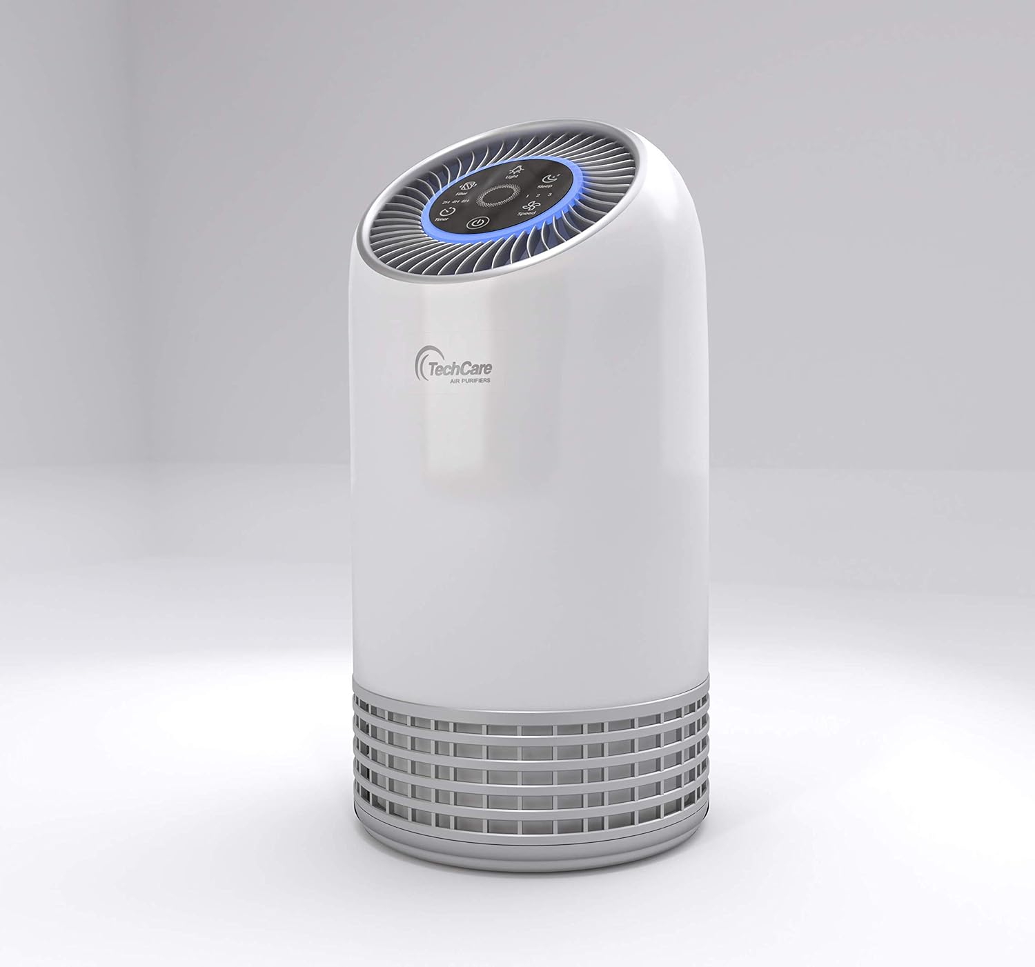 Air Purifier Bedroom Office Use [True Hepa] Filter Silent Comfort White Noise Smart Air Cleaner Smokers Eliminate Allergies Odor Dust Eliminator High Efficiently Carbon Filters [California Compliant]