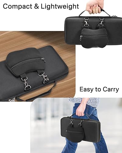 Miniatura 7 de RAIACE Hard Keyboard Case, Hard Travel Storage Case for 84 Key Portable Keyboard, Compatible with Keychron K2, Logitech POP Keys Mechanical