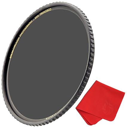 Breakthrough Photography 52mm X4 3-Stop ND Filter For Camera Lenses, Neutral Density Professional Photography Filter With Lens Cloth, MRC16, SCHOTT B270 Glass, Nanotec, Ultra-Slim, Weather-Sealed