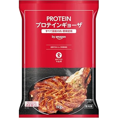 [冷凍] by Amazon 味の素 PROTEINギョーザ 1kg 高タンパク プロテイン 冷凍食品 餃子 ぎょうざ 大容量 (SOLIMO)