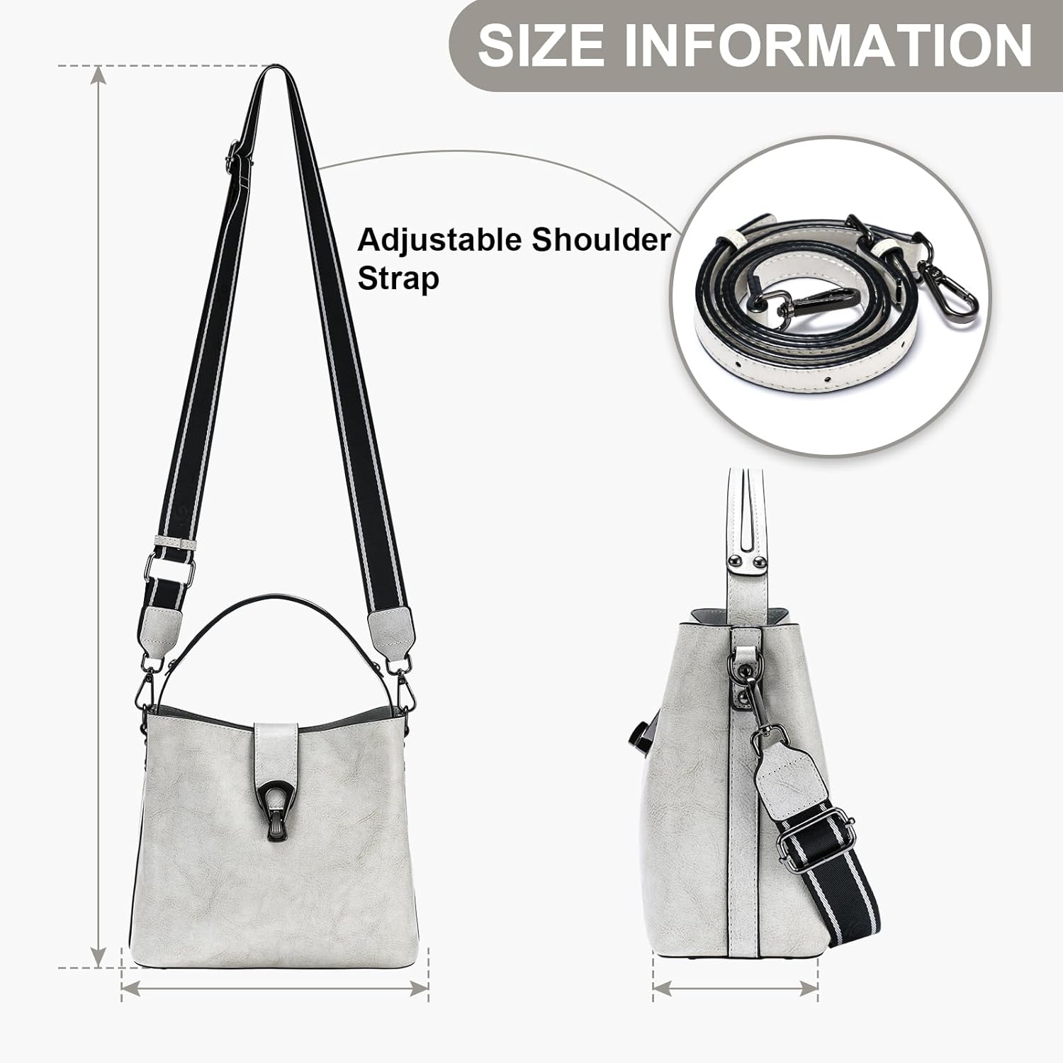 Yonami Genuine Leather Purses - Women's Designer Crossbody Bags – Small Purses for Women, Women's Shoulder Handbags