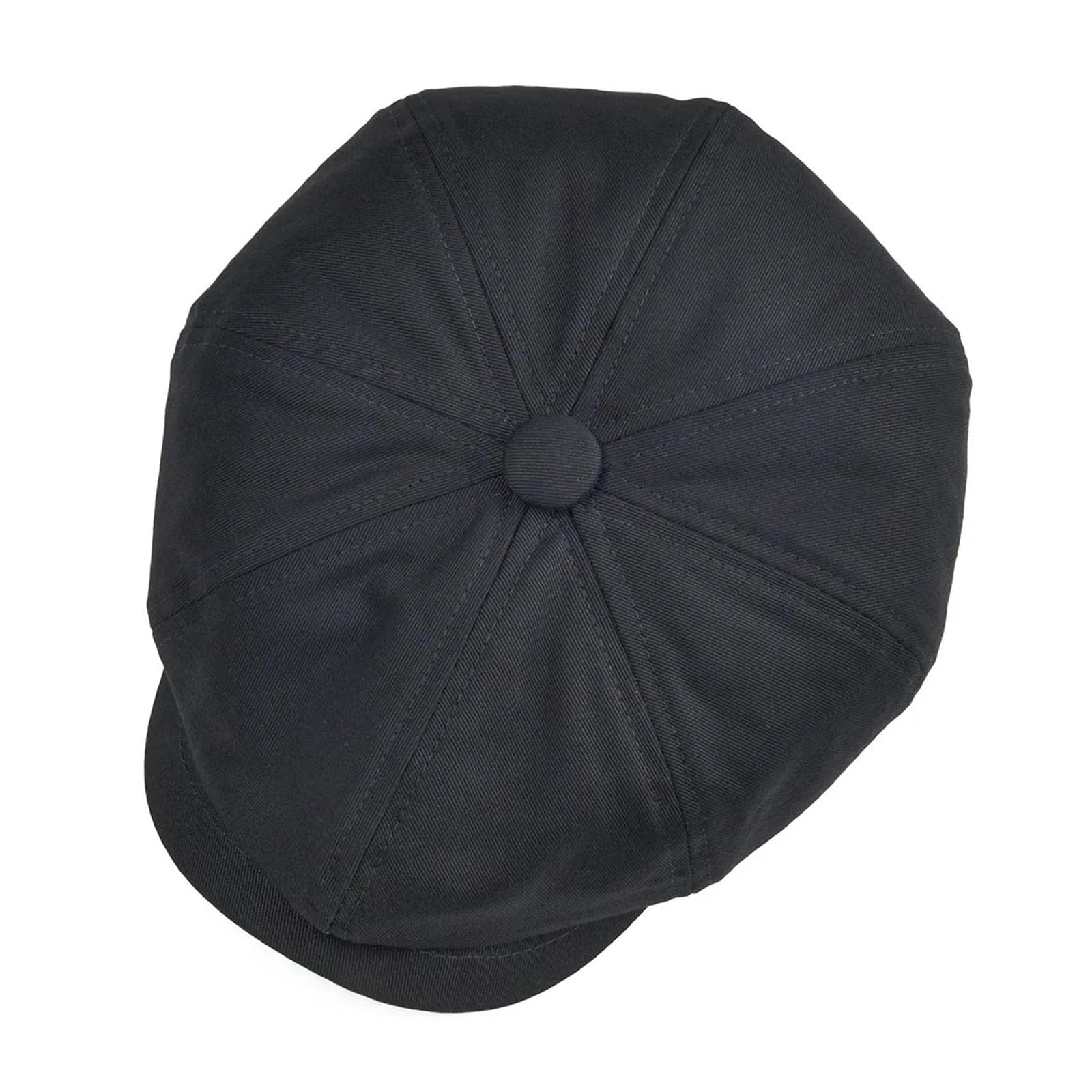 Gorra de Repartidor de Periódicos Gorra Newsboy de Sarga algodón for Hombre, Sombrero Ocho Paneles, Gorras Panadero for Mujer, Sombreros Grandes Retro, Boina Negra for