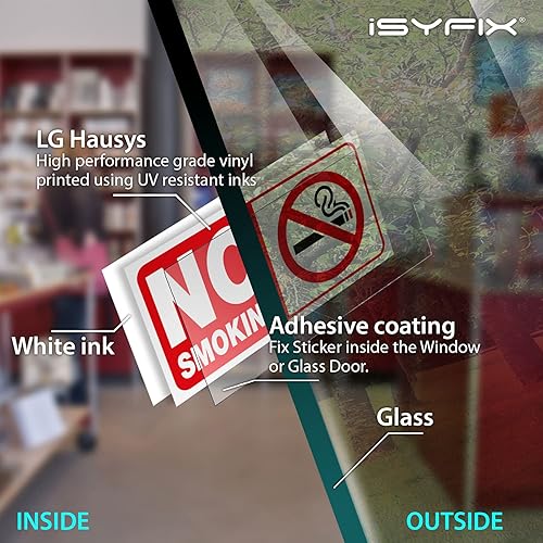 Miniatura 3 de iSYFIX Adhesivo adhesivo para edificios, paquete de 6 unidades de 4 x 2 pulgadas, vinilo autoadhesivo de alta calidad, laminado para resistencia a